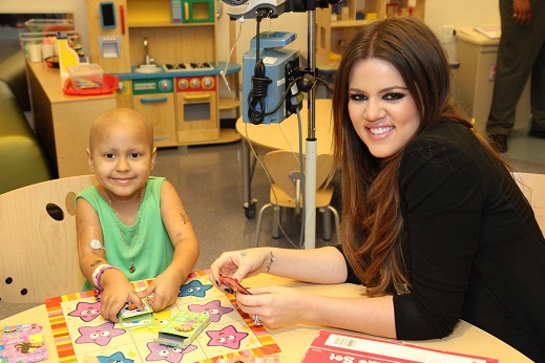 Khloe Kardashian at Children's Hospital LA