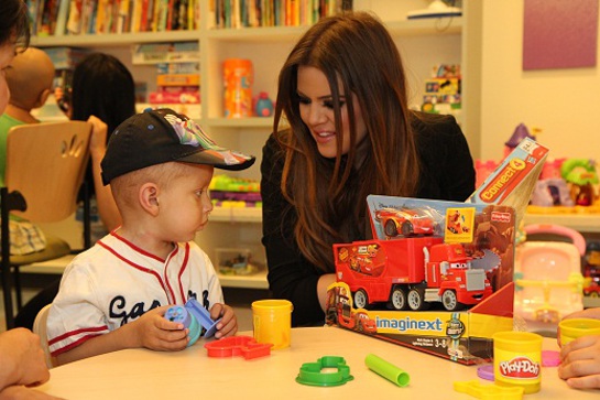 Khloe Kardashian at Children's Hospital LA