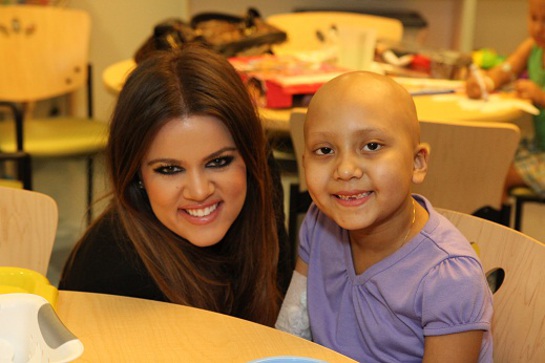 Khloe Kardashian at Children's Hospital LA