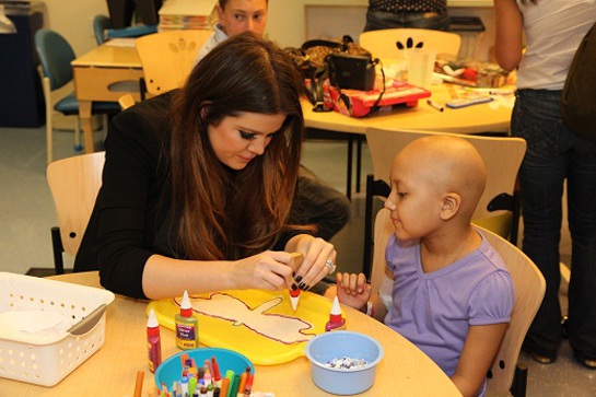 Khloe Kardashian at Children's Hospital LA