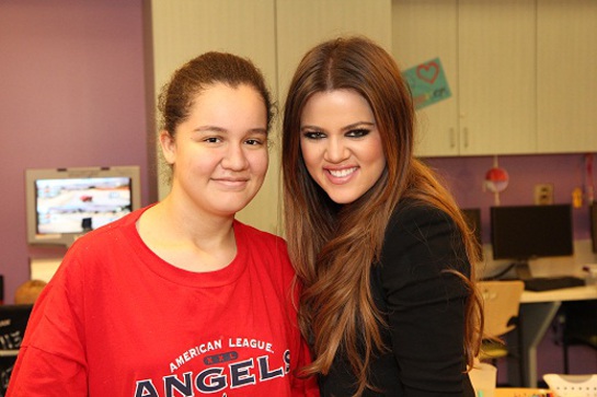 Khloe Kardashian at Children's Hospital LA