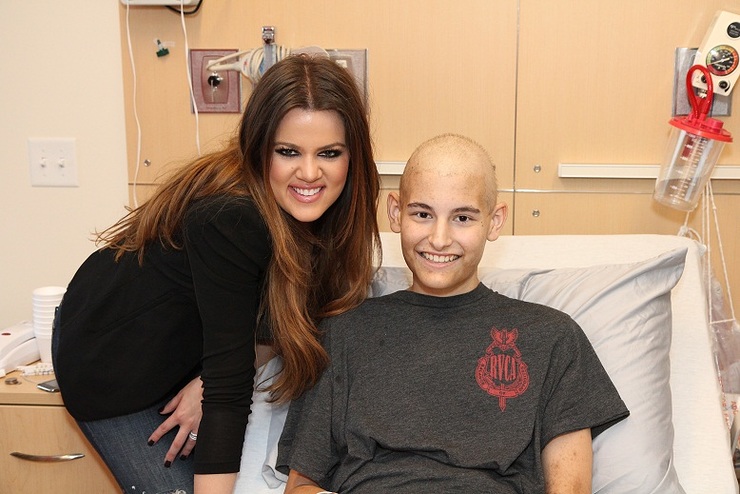 Khloe Kardashian at Children's Hospital LA