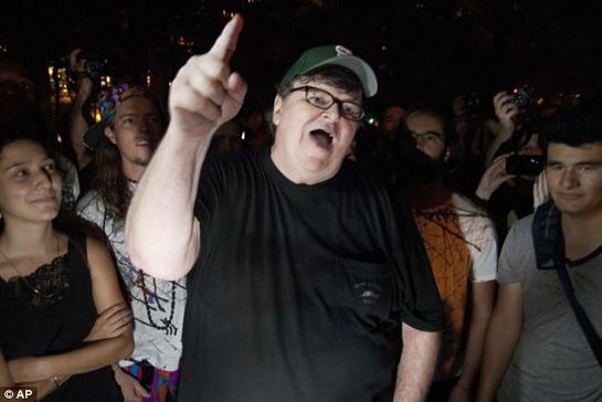 Michael Moore addresses Occupy Wall Street protestors