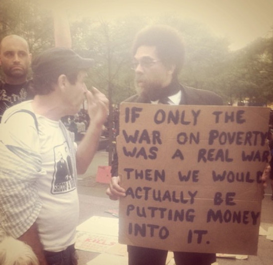 Prof. Cornel West at the Occupy Wall St protests