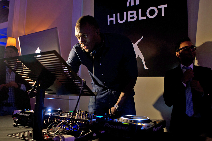 Usain Bolt at Hublot Charity Event