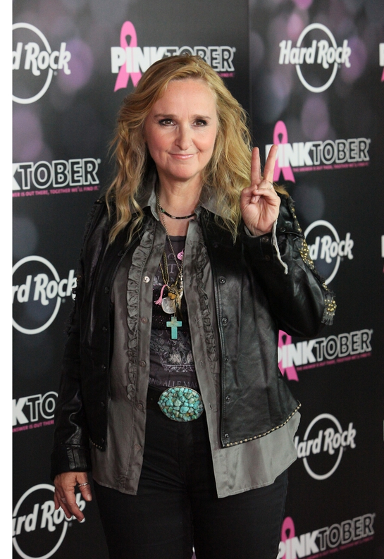 Melissa Etheridge, Hard Rock's PINKTOBER Artist Ambassador, poses on the pink carpet to launch the 2011 PINKTOBER breast cancer awareness campaign