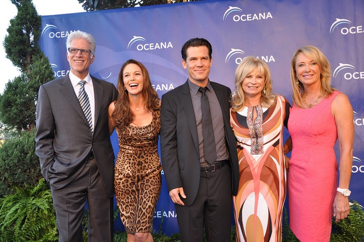 Ted Danson, Diane Lane, Josh Brolin at SeaChange Party