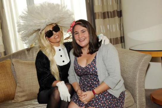 2011 HALO Honoree, Emily-Anne Rigal, with Lady Gaga. 