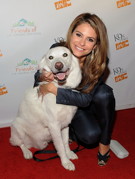 Maria Menousnos and her dog, Apollo