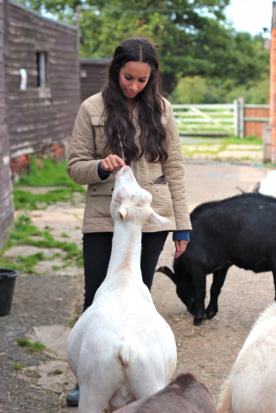 Leona Lewis at Hopefield Animal Sanctuary