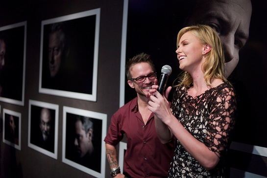 Randall Slavin and Charlize Theron Randall Slavin and Charlize Theron