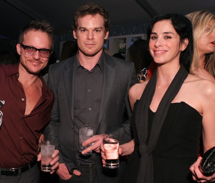 Randall Slavin, Michael C Hall and Sarah Silverman