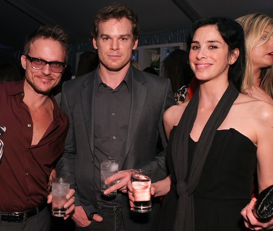 Randall Slavin, Michael C Hall and Sarah Silverman