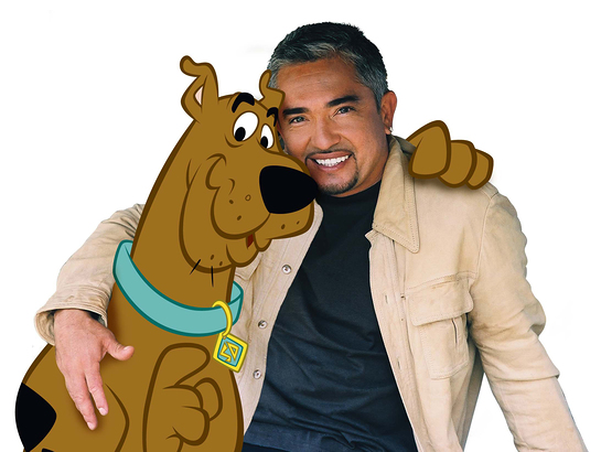 Cesar Millan and Scooby Doo