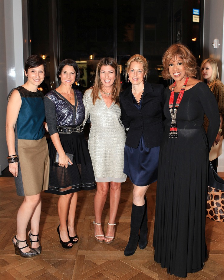 Delphine Krakoff, Jessica Seinfeld, Nina Garcia, Ali Wentworth and Gayle King at the Reed Krakoff Cocktail Event in Support of Baby Buggy