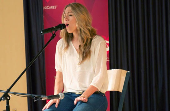 Colbie Caillat Performs at MusiCares Event