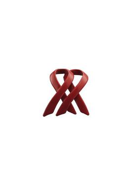 The newly designed AIDS Ribbon by fashion designer and activist, Kenneth Cole. 
