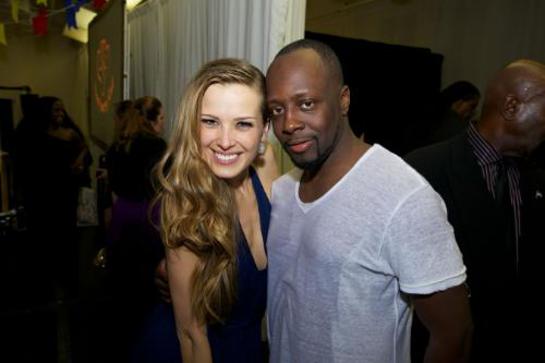 Petra Nemcova, Founder and Chairwoman, Happy Hearts Fund and evening performer Wyclef Jean