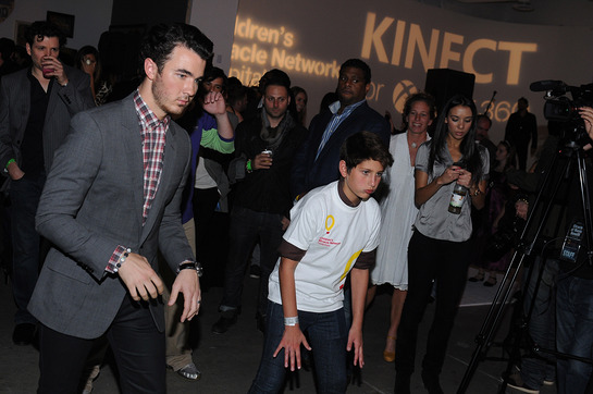 Kevin Jonas Plays X-Box