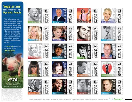 PETA Photo Stamps PETA Photo Stamps