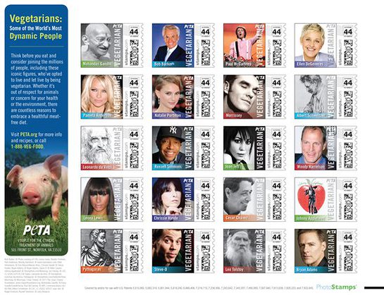 PETA Photo Stamps