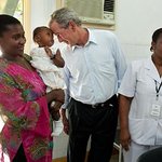 George W. Bush Announces Pink Ribbon Red Ribbon Partner Country