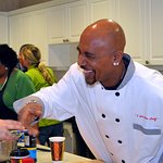 Montel Williams Cooks For Wounded Warriors At Military Medical Center