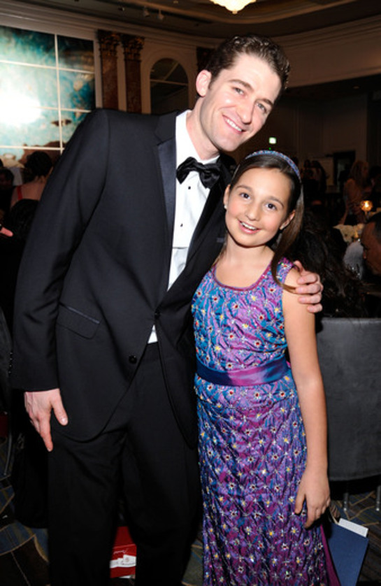 Matthew Morrison with Emily Bear at UNICEF Ball