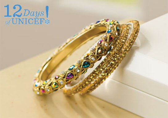 UNICEF Jeweled Bangles