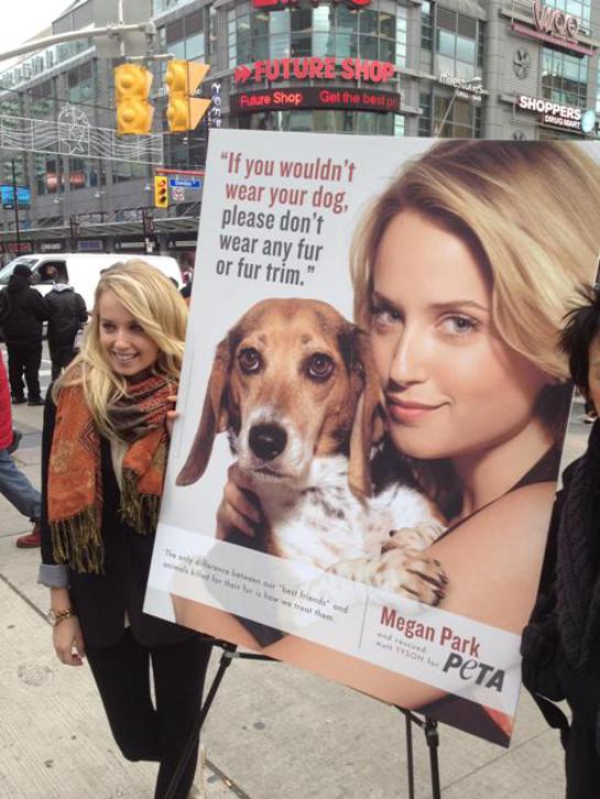 Megan Park Unveils PETA Ad