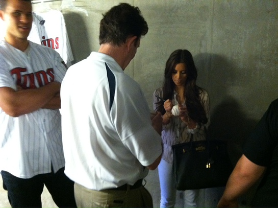 Kim Kardashian Signs Ball Kim Kardashian Signs Ball