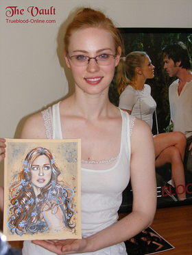 Deborah Ann Woll With Portrait