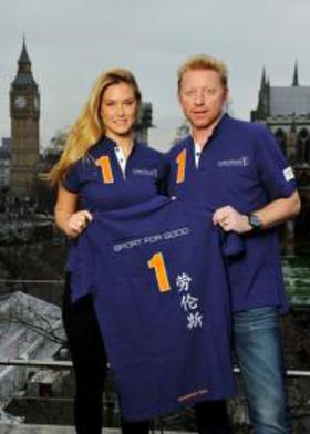 Bar Rafaeli and Boris Becker