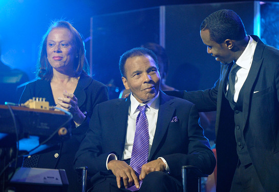 Sean Combs honors Muhammad Ali during his 70th birthday celebration Sean Combs honors Muhammad Ali during his 70th birthday celebration