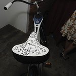 Hugh Laurie Joins Glee Stars In Signing Bike For Charity