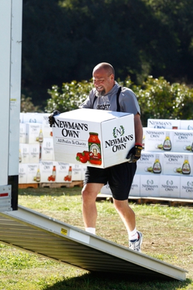 Mark Cornelison was awarded 30,000 pounds of food from Newman's Own to donate to his local Feeding America food bank