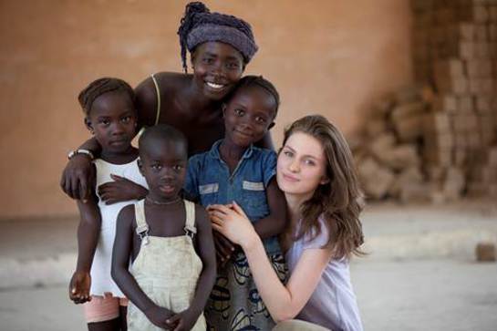 Tali Lennox in Sierra Leone Tali Lennox in Sierra Leone