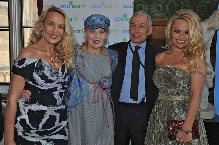 Jerry Hall, Vivienne Westwood, Frank Field and Pamela Anderson