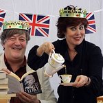 Stephen Fry And Ruby Wax Host Great British Tea Party For Oxfam