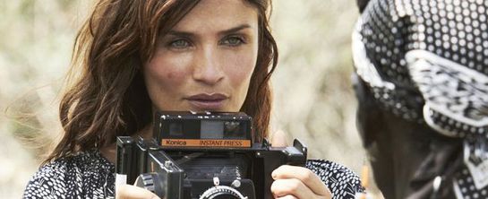 Helena Christensen with Oxfam