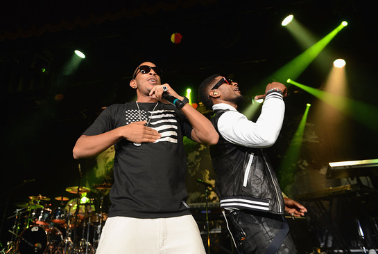 Usher was joined by Ludacris onstage