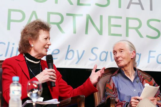 The Hon. Mary Robinson, President of The Mary Robinson Foundation-Climate Justice and former President of Ireland and Dr. Jane Goodall, DBE, Founder, the Jane Goodall Institute and UN Messenger of Peace