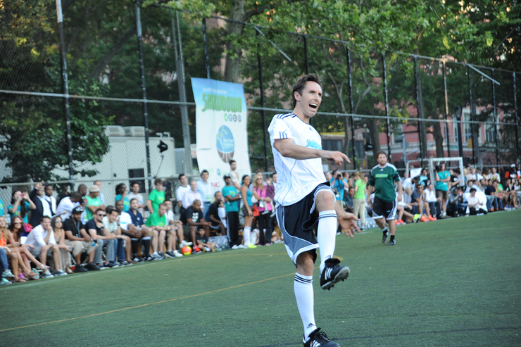 Steve Nash on the field.