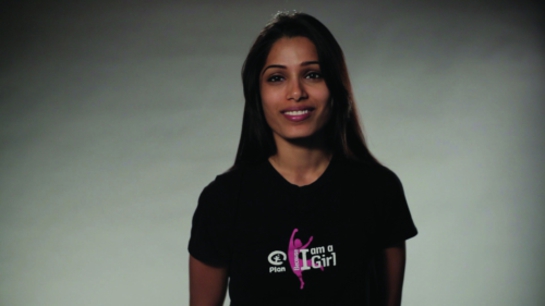 Freida Pinto Joins Plan's Because I am a Girl Campaign as Global Ambassador.