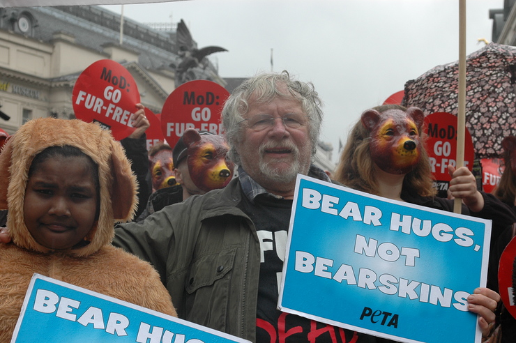 Bill Oddie Marches For Bears