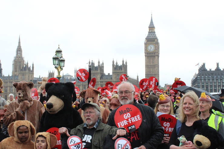 Bill Oddie And Peter Egan March For Bears