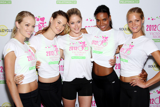 Victoria's Secret Supermodel Spin charity ride to benefit Pelatonia at Soul Cycle.