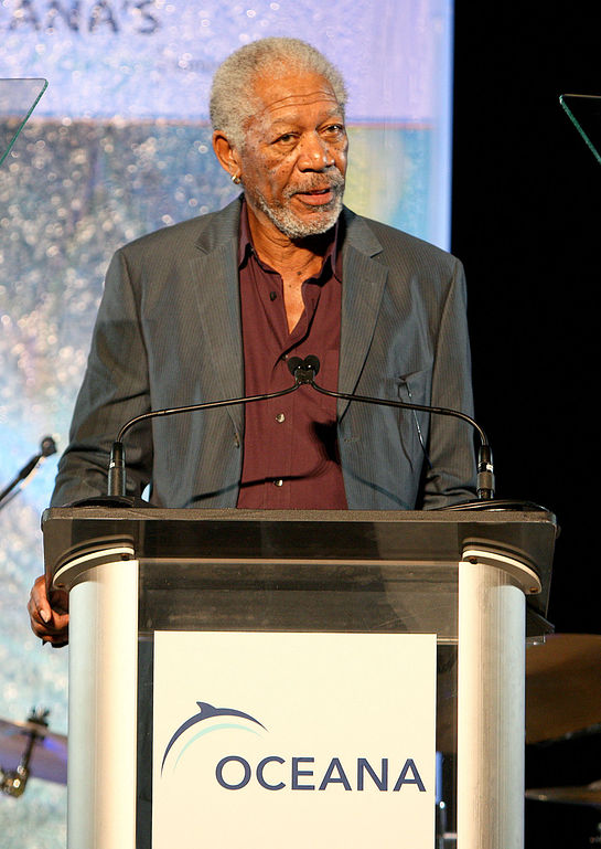 Morgan Freeman Talks at Oceana's SeaChange Party