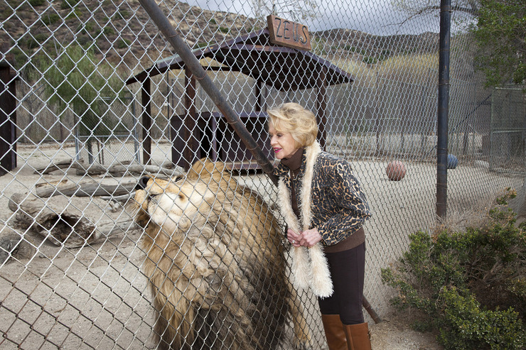 Tippi Hedren with Lion