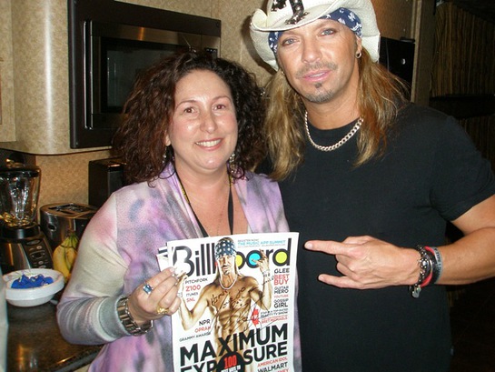 rock CAN roll founder Aimee Holtzman with Bret Michaels